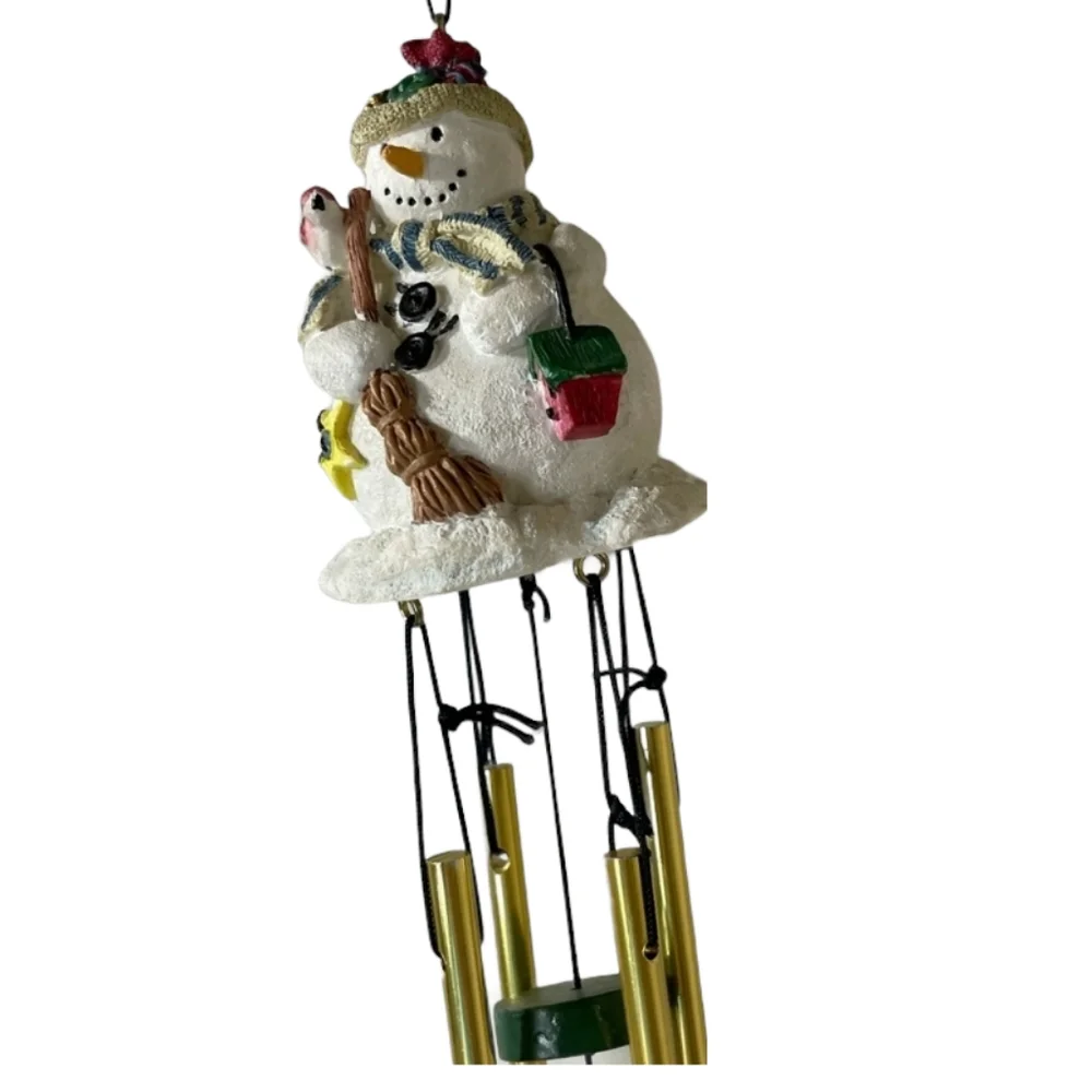 Snowman Wind Chime Hanging Wind Chime Holiday Decorations Christmas Ornaments